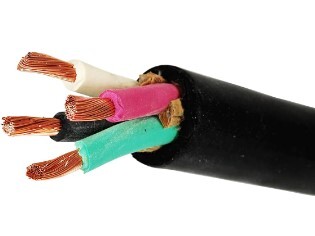 EL.CARROL 16GA 4C 16/4 SJOOW 90C 300V BLACK CARROL WIRE